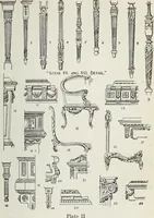 An illustration from The practical cabinet maker and furniture designer's assistant, with essays on history of furniture, taste in design, color and materials, with full explanation of the canons of good taste in furniture .. (1910)
