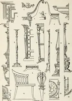 An illustration from The practical cabinet maker and furniture designer's assistant, with essays on history of furniture, taste in design, color and materials, with full explanation of the canons of good taste in furniture .. (1910)