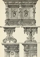 An illustration from The practical cabinet maker and furniture designer's assistant, with essays on history of furniture, taste in design, color and materials, with full explanation of the canons of good taste in furniture .. (1910)