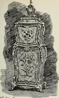 An illustration from The practical cabinet maker and furniture designer's assistant, with essays on history of furniture, taste in design, color and materials, with full explanation of the canons of good taste in furniture .. (1910)