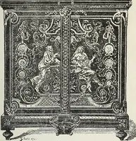 An illustration from The practical cabinet maker and furniture designer's assistant, with essays on history of furniture, taste in design, color and materials, with full explanation of the canons of good taste in furniture .. (1910)