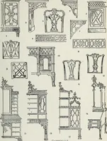 An illustration from The practical cabinet maker and furniture designer's assistant, with essays on history of furniture, taste in design, color and materials, with full explanation of the canons of good taste in furniture .. (1910)
