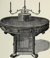 An illustration from The practical cabinet maker and furniture designer's assistant, with essays on history of furniture, taste in design, color and materials, with full explanation of the canons of good taste in furniture .. (1910)
