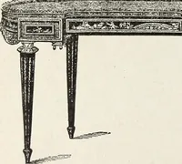 An illustration from The practical cabinet maker and furniture designer's assistant, with essays on history of furniture, taste in design, color and materials, with full explanation of the canons of good taste in furniture .. (1910)