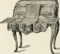 An illustration from The practical cabinet maker and furniture designer's assistant, with essays on history of furniture, taste in design, color and materials, with full explanation of the canons of good taste in furniture .. (1910)