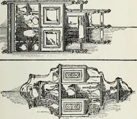 An illustration from The practical cabinet maker and furniture designer's assistant, with essays on history of furniture, taste in design, color and materials, with full explanation of the canons of good taste in furniture .. (1910)
