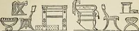 An illustration from The practical cabinet maker and furniture designer's assistant, with essays on history of furniture, taste in design, color and materials, with full explanation of the canons of good taste in furniture .. (1910)