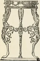 An illustration from The practical cabinet maker and furniture designer's assistant, with essays on history of furniture, taste in design, color and materials, with full explanation of the canons of good taste in furniture .. (1910)