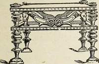 An illustration from The practical cabinet maker and furniture designer's assistant, with essays on history of furniture, taste in design, color and materials, with full explanation of the canons of good taste in furniture .. (1910)