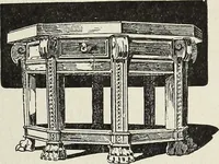 An illustration from The practical cabinet maker and furniture designer's assistant, with essays on history of furniture, taste in design, color and materials, with full explanation of the canons of good taste in furniture .. (1910)