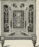 An illustration from The practical cabinet maker and furniture designer's assistant, with essays on history of furniture, taste in design, color and materials, with full explanation of the canons of good taste in furniture .. (1910)
