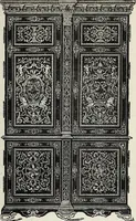 An illustration from The practical cabinet maker and furniture designer's assistant, with essays on history of furniture, taste in design, color and materials, with full explanation of the canons of good taste in furniture .. (1910)