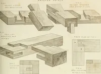An illustration from Practical carpentry, joinery, and cabinet-making : being a new and complete system of lines for the use of workmen, founded on accurate geometrical and mechanical principles ... / by Peter Nicholson ; revised by Thomas Tredgold (1853)