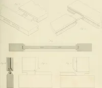 An illustration from Practical carpentry, joinery, and cabinet-making : being a new and complete system of lines for the use of workmen, founded on accurate geometrical and mechanical principles ... / by Peter Nicholson ; revised by Thomas Tredgold (1853)