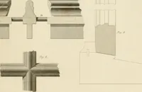 An illustration from Practical carpentry, joinery, and cabinet-making : being a new and complete system of lines for the use of workmen, founded on accurate geometrical and mechanical principles ... / by Peter Nicholson ; revised by Thomas Tredgold (1853)