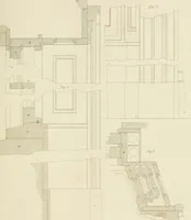 An illustration from Practical carpentry, joinery, and cabinet-making : being a new and complete system of lines for the use of workmen, founded on accurate geometrical and mechanical principles ... / by Peter Nicholson ; revised by Thomas Tredgold (1853)