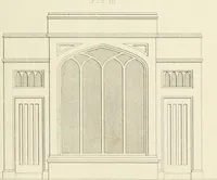 An illustration from Practical carpentry, joinery, and cabinet-making : being a new and complete system of lines for the use of workmen, founded on accurate geometrical and mechanical principles ... / by Peter Nicholson ; revised by Thomas Tredgold (1853)