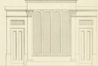 An illustration from Practical carpentry, joinery, and cabinet-making : being a new and complete system of lines for the use of workmen, founded on accurate geometrical and mechanical principles ... / by Peter Nicholson ; revised by Thomas Tredgold (1853)