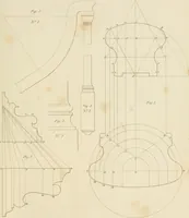 An illustration from Practical carpentry, joinery, and cabinet-making : being a new and complete system of lines for the use of workmen, founded on accurate geometrical and mechanical principles ... / by Peter Nicholson ; revised by Thomas Tredgold (1853)