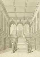 An illustration from Practical carpentry, joinery, and cabinet-making : being a new and complete system of lines for the use of workmen, founded on accurate geometrical and mechanical principles ... / by Peter Nicholson ; revised by Thomas Tredgold (1853)