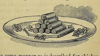 Picture 8 of 11 from Practical cooking and dinner giving : a treatise containing practical instructions in cooking, in the combination and serving of dishes, and in the fashionable modes of entertaining at breakfast, lunch, and dinner (1877), leaf 143