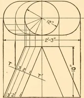 An illustration from A practical course in mechanical drawing for individual study and shop classes, trade and high schools (1912)