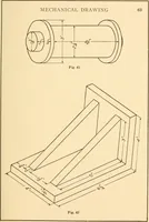 An illustration from A practical course in mechanical drawing for individual study and shop classes, trade and high schools (1912)