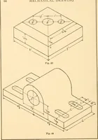 An illustration from A practical course in mechanical drawing for individual study and shop classes, trade and high schools (1912)