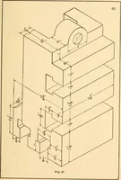 An illustration from A practical course in mechanical drawing for individual study and shop classes, trade and high schools (1912)