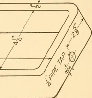 An illustration from A practical course in mechanical drawing for individual study and shop classes, trade and high schools (1912)