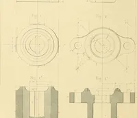 An illustration from The practical draughtsman's book of industrial design, and machinist's and engineer's drawing companion; forming a complete course of mechanical, engineering, and architectural drawing (1871)