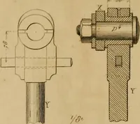 An illustration from The practical draughtsman's book of industrial design, and machinist's and engineer's drawing companion: forming a complete course of mechanical, engineering, and architectural drawing. (1857)