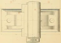 An illustration from The practical draughtsman's book of industrial design, and machinist's and engineer's drawing companion: forming a complete course of mechanical, engineering, and architectural drawing (1866)