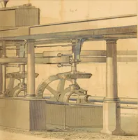 An illustration from The practical draughtsman's book of industrial design, and machinist's and engineer's drawing companion: forming a complete course of mechanical, engineering, and architectural drawing (1866)