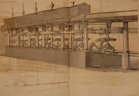 An illustration from The practical draughtsman's book of industrial design, and machinist's and engineer's drawing companion: forming a complete course of mechanical, engineering, and architectural drawing (1866)