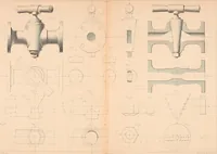 An illustration from The practical draughtsman's book of industrial design, and machinist's and engineer's drawing companion: forming a complete course of mechanical, engineering, and architectural drawing (1854)