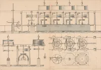 An illustration from The practical draughtsman's book of industrial design, and machinist's and engineer's drawing companion: forming a complete course of mechanical, engineering, and architectural drawing (1854)