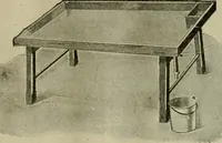 An illustration from Practical dry cleaner, scourer and garment dyer, comprising dry, chemical or French cleaning : purification of benzine, removal of stains or spotting, wet cleaning, including the cleaning of Palm Beach suits and other summer fabrics (1919)