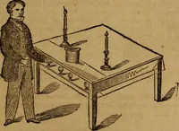 An illustration from The practical magician and ventriloquist's guide : a practical manual of fireside magic and conjuring illusions : containing also complete instructions for acquiring & practising the art of ventriloquism (1876)