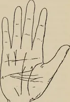 An illustration from Practical palmistry : a reliable treatise on the art of character reading and methods of recalling past and foretelling future events upon examination of the hand (1904)