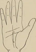 An illustration from Practical palmistry : a reliable treatise on the art of character reading and methods of recalling past and foretelling future events upon examination of the hand (1904)