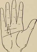 An illustration from Practical palmistry : a reliable treatise on the art of character reading and methods of recalling past and foretelling future events upon examination of the hand (1904)