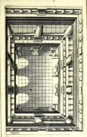 Picture 18 of 28 from Practical perspective; or, Perspective made easie. Teaching by the opticks, how to delineate all bodies, buildings, or landskips, &c. By the catoptricks, how to delineate confused appearances, so as when seen in a mirror or pollisht body of any intended shape, the reflection shall shew a designe. By the dioptircks [sic], how to draw parts of many figures into one, when seen through a glass or christal cut into many faces.. (1670), leaf 129
