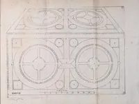 An illustration from Practical perspective; or, Perspective made easie. Teaching by the opticks, how to delineate all bodies, buildings, or landskips, &c. By the catoptricks, how to delineate confused appearances, so as when seen in a mirror or pollisht body of any intended shape, the reflection shall shew a designe. By the dioptircks [sic], how to draw parts of many figures into one, when seen through a glass or christal cut into many faces.. (1670)