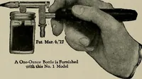 An illustration from Practical phrases of show card writing; a complete manual of the best and latest methods of brush and pen lettering with comprehensive color notes embracing all the most appropriate alphabets, abundantly and accurately illustrated with full description of all the materials necessary (1922)