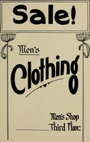 An illustration from Practical phrases of show card writing; a complete manual of the best and latest methods of brush and pen lettering with comprehensive color notes embracing all the most appropriate alphabets, abundantly and accurately illustrated with full description of all the materials necessary (1922)