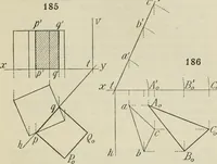 An illustration from Practical plane and solid geometry for advanced students, including graphic statics, adapted to the requirements of the South Kensington syllabus (1899)