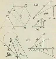 An illustration from Practical plane and solid geometry for advanced students, including graphic statics, adapted to the requirements of the South Kensington syllabus (1899)