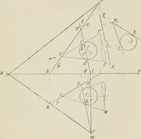 An illustration from Practical plane and solid geometry for advanced students, including graphic statics, adapted to the requirements of the South Kensington syllabus (1899)