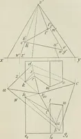 An illustration from Practical plane and solid geometry for advanced students, including graphic statics, adapted to the requirements of the South Kensington syllabus (1899)